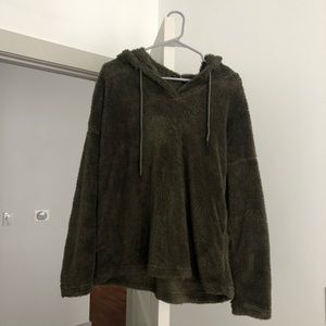 Green teddy bear hoodie